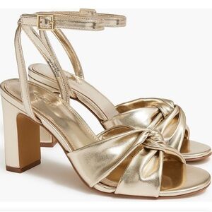 J. Crew Factory Women's Twisted Heeled Sandals.